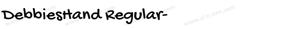 DebbiesHand Regular字体转换